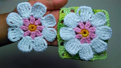 flor de crochê simples-4